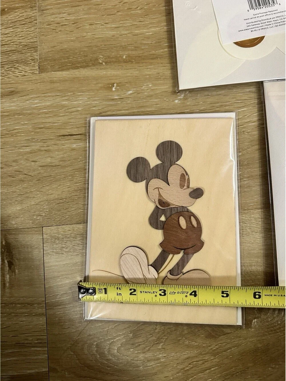 LOT OF 3 Mickey Mouse Lasercut Wood Card - PAPYRUS DISNEY Birthday Card